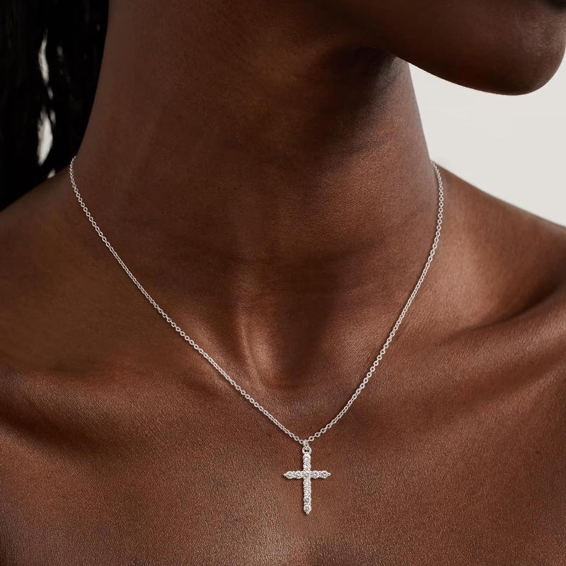 Robaice Upgraded Crown Cross Necklace for Women, 14K Gold Plated Crown Cross Pendant Necklace, Non-Tarnish Faith Jewelry for Women, Christian Religious Gifts for Her - Image 4
